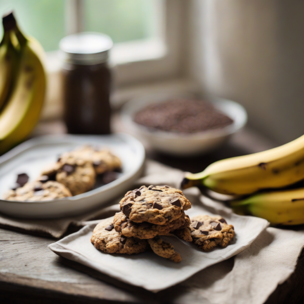 Banana-Schoko-Chip Frühstücks-Cookies
