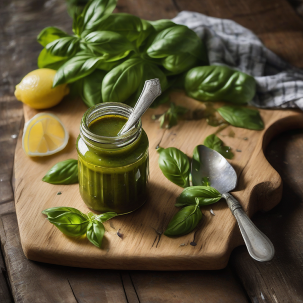 Frische Basilikum-Vinaigrette – leichtes Dressing